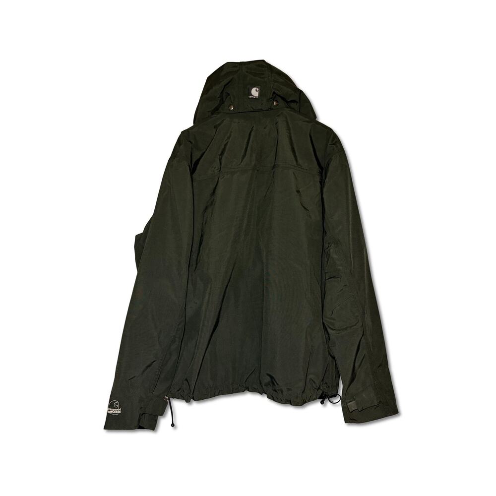 Carhartt J162 Shoreline Jacket XL Evergreen Olive Rain Defender Nylon Lined